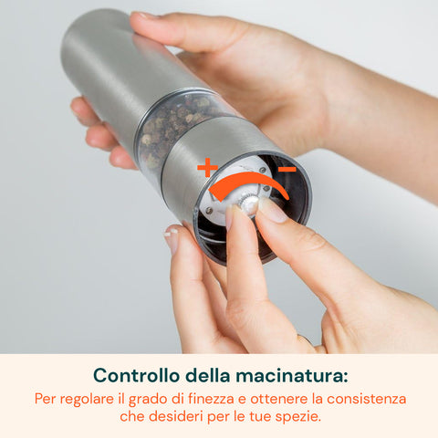 Macinaspezie Cordless A Batteria Con Luce Led