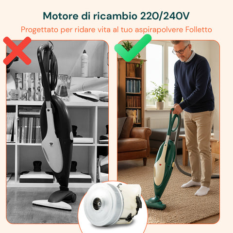 Ricambio Motore VK135 900W Adattabile Folletto – Prestazioni Elevate