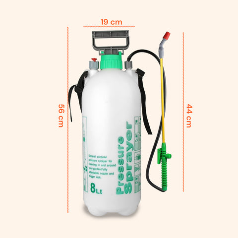 Vaporizzatore a Pressione 8L con Lancia in Fibra di Vetro e Ugello Regolabile