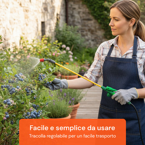 Vaporizzatore a Pressione 8L con Lancia in Fibra di Vetro e Ugello Regolabile