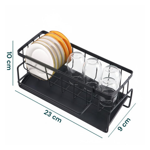 Porta Spugne e Detersivi in Acciaio Resistente con Scolo Integrato