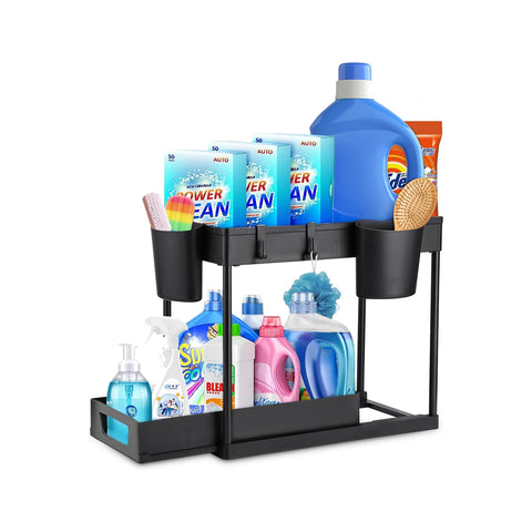 Organizer Multiuso 40x21,5x37cm con Ripiani e Accessori Inclusi