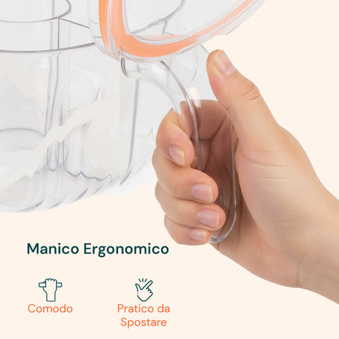 Organizer Spezie da Cucina 4 Scomparti con Coperchio e Cucchiaini