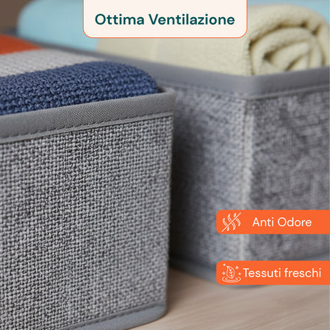 Organizer per Cassetti in TNT – Set 8 Pezzi Varie Dimensiomi per Armadi e Comò