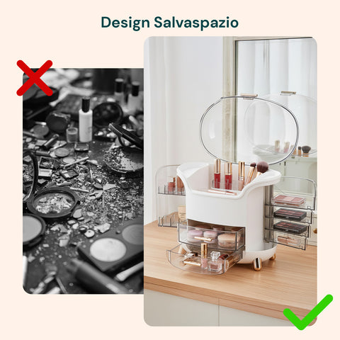 Organizer Make Up Inclinato a Gradini – Design Moderno e Funzionale