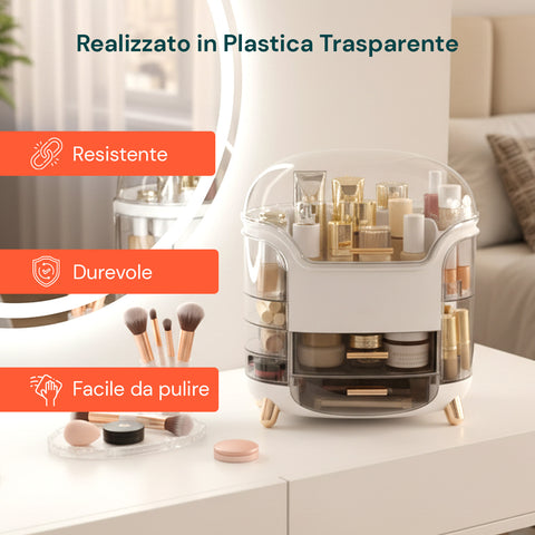 Organizer Make Up Inclinato a Gradini – Design Moderno e Funzionale