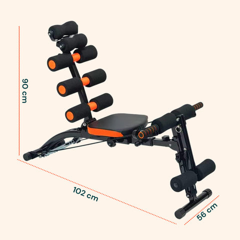 Panca Pieghevole Multifunzione 22 in 1 – Allenamento Addominali, Braccia e Gambe