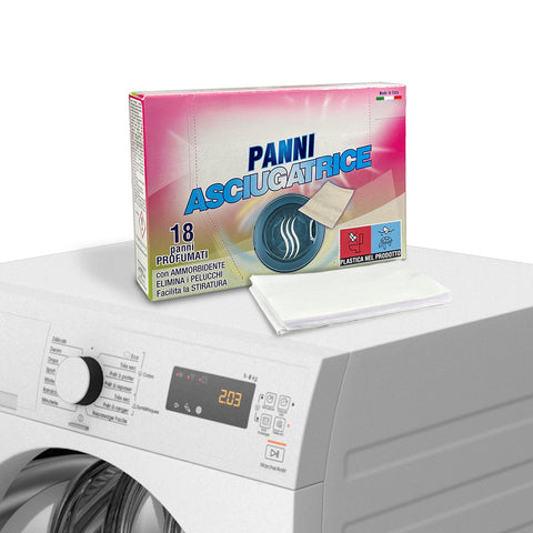 Panni Asciugatrice Profumati e Ammorbidenti – Anti Pelucchi, 18/180 Pezzi