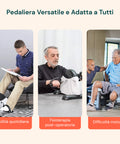 Pedaliera versatile e adatta a tutti: mobilità quotidiana, fisioterapia post-operatoria e supporto per difficoltà motorie