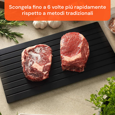 Vassoio per Scongelare Senza Corrente Carne Pesce Verdure Senza Forno
