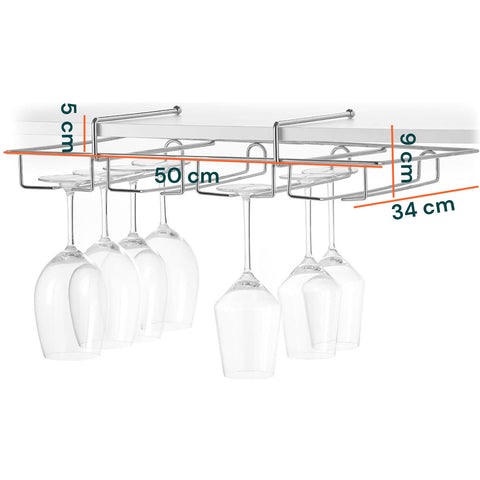 Porta Calici In Metallo 34,5x50x9,5cm