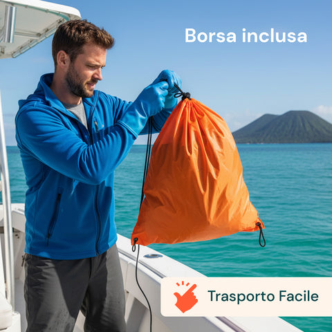 Rete da Pesca Anti-Fuga – Modello Portatile con Borsa da Trasporto Inclusa