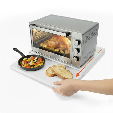 Organizer da Cucina con Ripiano Estraibile Salvaspazio per Forno a Microonde