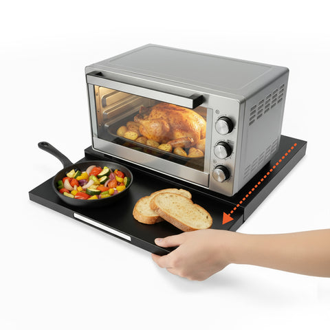 Organizer da Cucina con Ripiano Estraibile Salvaspazio per Forno a Microonde