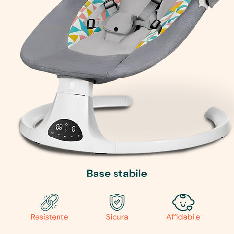 Sdraietta Multifunzione per Neonati – Altalena Intelligente con Musica e Giochi