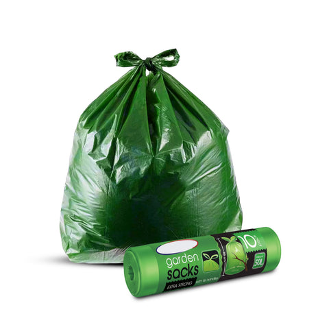 Sacchi Per la Spazzatura Con Manico A Cravatta Set da 10 50l