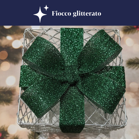 Set 3 Pacchetti Regalo Decorativi – Forme Rotonde o Quadrate con Nastro Colorato e Luci LED