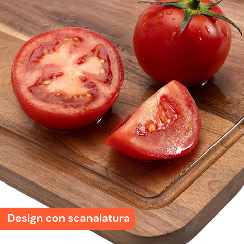 Set 4 Taglieri in Legno di Acacia – Design Robusto Anti Umidità