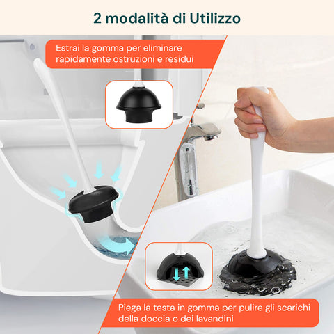 Set WC 3 in 1 con Scopino, Sturalavandino e Base Salvaspazio Igienica