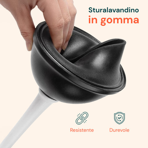 Set WC 3 in 1 con Scopino, Sturalavandino e Base Salvaspazio Igienica