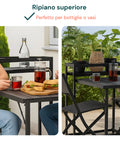 Set tavolo e sedie pieghevoli con meccanismo di chiusura compatto per spazi esterni, facile da riporre