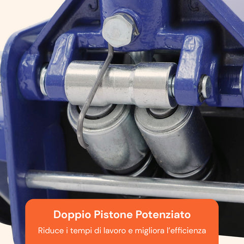 Cric Idraulico 4 Tonnellate con Ruote Bidirezionali e Valvola di Sicurezza