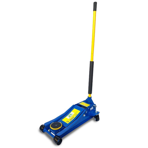 Cric Idraulico 4 Tonnellate con Ruote Bidirezionali e Valvola di Sicurezza