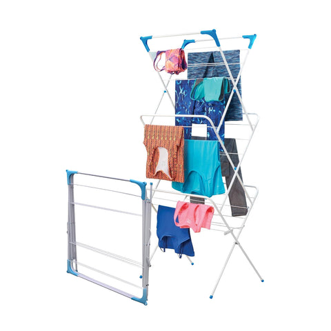 Stendibiancheria in Acciaio 61x44x138cm – Verticale, 4 Ganci e Pieghevole