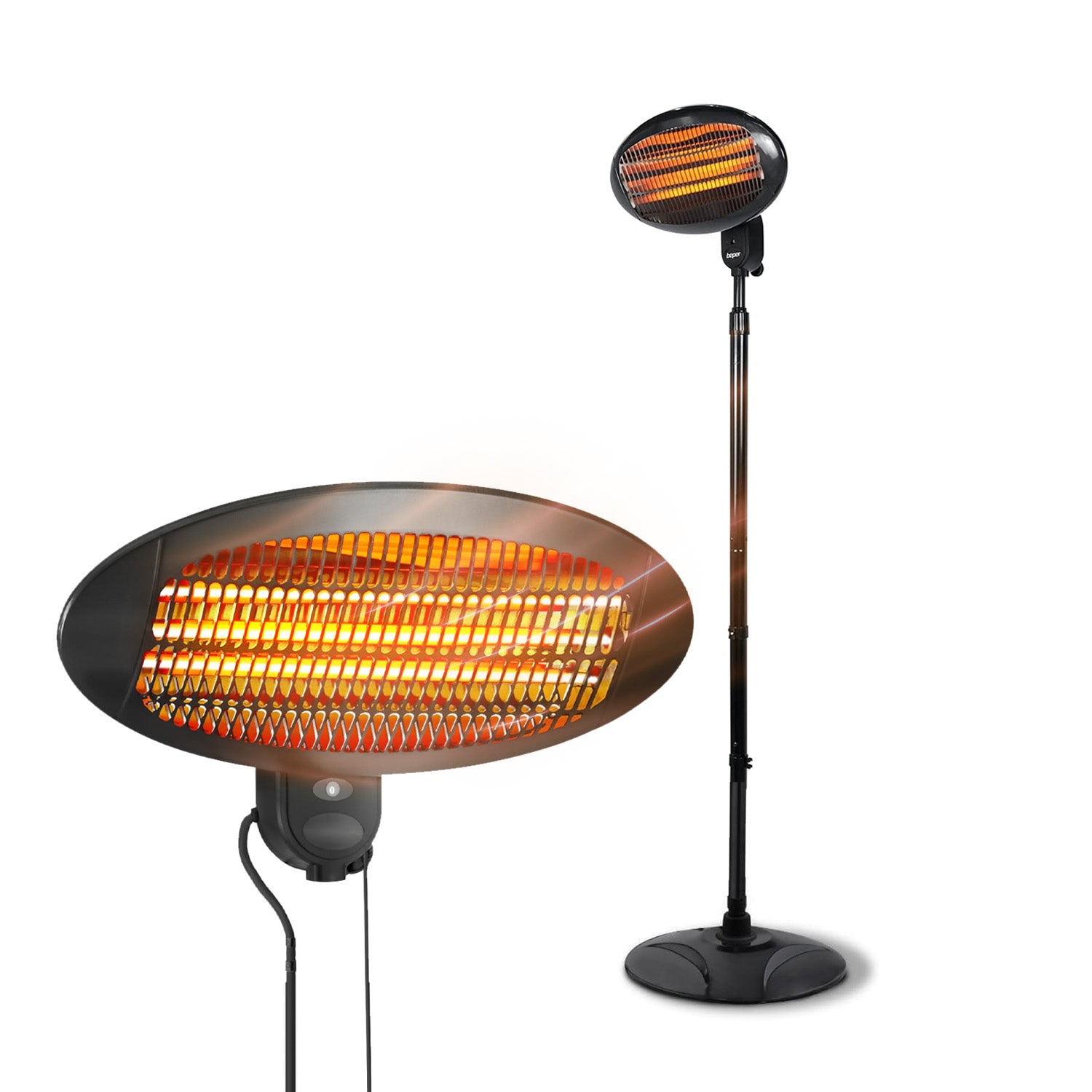 Stufa da Esterno Ignis 2000W Regolabile in Altezza e 3 Livelli di Riscaldamento