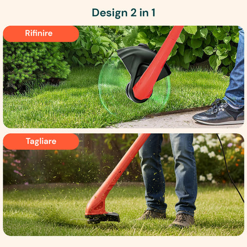 Tagliabordi Elettrico 250W – Sistema Tap & Go e Doppia Linea