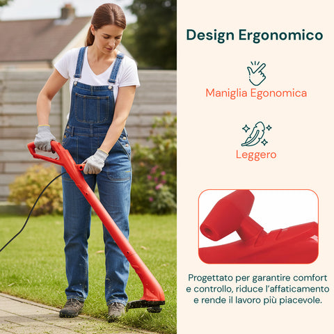 Tagliabordi Elettrico 250W – Sistema Tap & Go e Doppia Linea