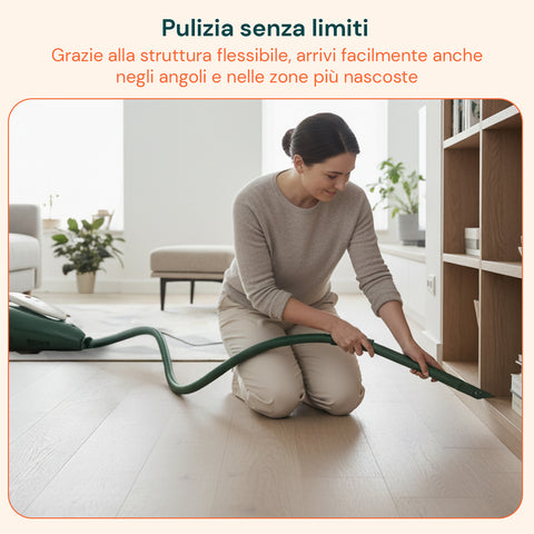 Ricambio Tubo Aspirazione Compatibile Folletto VK130-VK150 con Raccordi