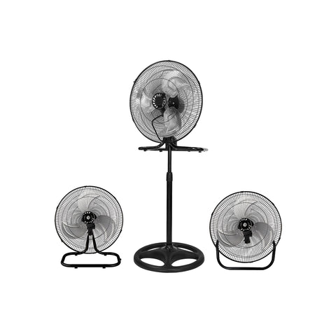 Ventilatore 3 In 1 Piantana Tavolo E Parete 80w