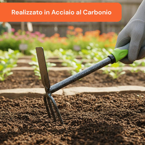 Zappetta/Rastrello Da Giardino In Acciaio 31cm