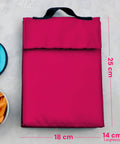 Borsa termica con dimensioni 25x18x14cm Trudeau rosa, misure tecniche ottimali per pranzi e spuntini