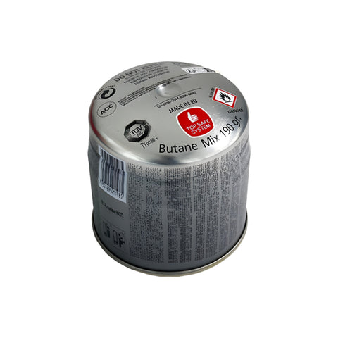 Cartuccia Monouso Gas 190g Compatibile con Bruciatori a Gas Standard