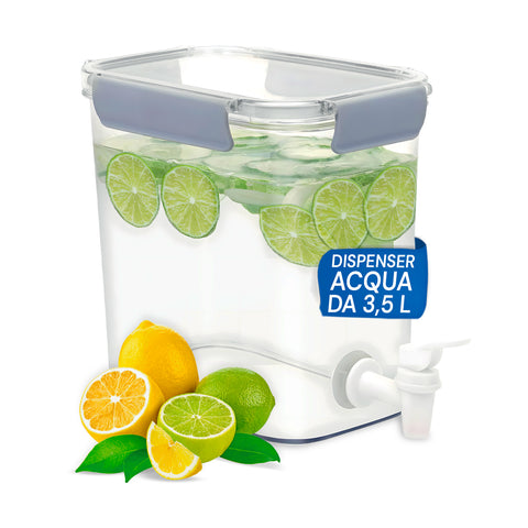 Contenitore per Bevande 3,5 Litri con Tappo Ermetico e Rubinetto Antigoccia