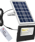 Faretto solare LED 40W con pannello fotovoltaico, telecomando e cavo di collegamento - Illuminazione ecologica per esterni IP66 impermeabile