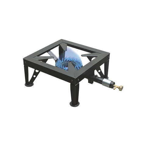 Fornello a Gas 4 Piedi con Bruciatore Grande e Regolatore Bassa Pressione