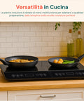 Piastra doppia a induzione Wintem versatilità in cucina con menu multifunzione per adattarsi a qualsiasi preparazione, dalla semplice bollitura alla rosolatura perfetta