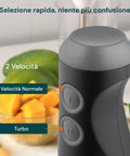Selezione rapida con 2 velocità normale e turbo, niente più confusione con controllo facile e intuitivo