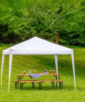 Gazebo 3x3m Struttura Tubolare in Acciaio Verniciato con Copertura Impermeabile Anti-UV Resistente Bianco Ean 8023755047634