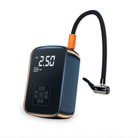 Gonfiatore Elettrico Portatile con Torcia e Display LCD per Auto e Bici