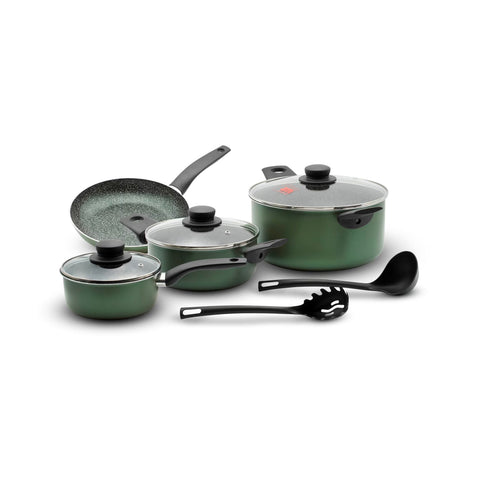 Set Batteria 9 Pezzi Da Cucina