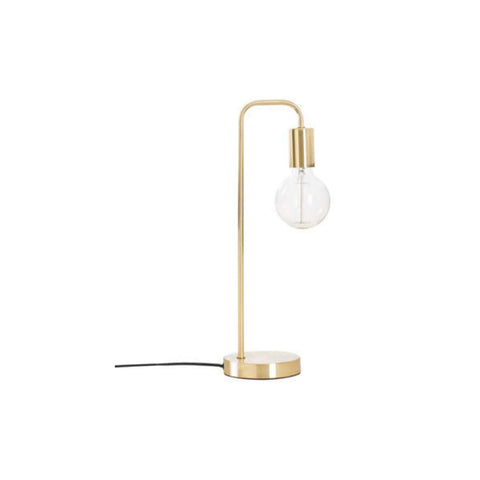 Lampada Da Comodino In Metallo 46cm Oro