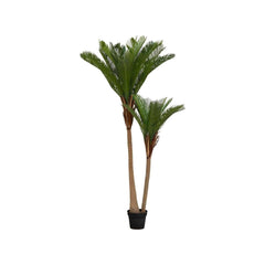 Palma Tropicale Artificiale A 2 Tronchi Con Vaso Per Interni 180cm