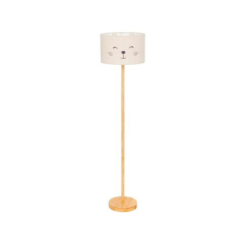 Lampada Da Terra Felix Cat Per Bambini In Legno 1,54m
