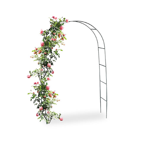 Arco da giardino per piante rampicanti in ferro, 140x38x240 cm