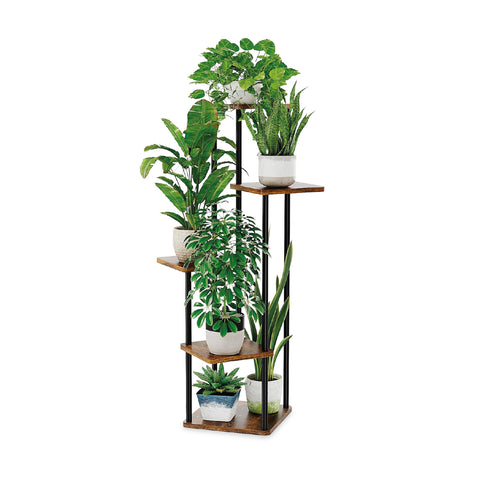 avilia home portavasi 5 piani in acciaio e mdf scaffale porta piante 106 cm ean 8052879011726