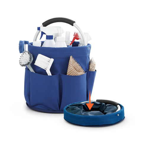 Secchiello Pieghevole Multiuso 16L con Tasche – Salvaspazio e Resistente